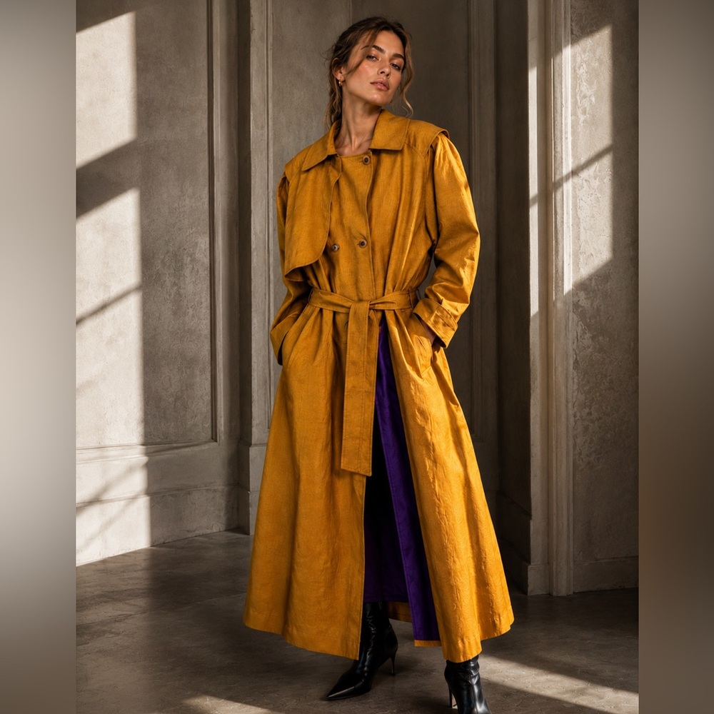 Vintage Trench Coat With Removable Lining